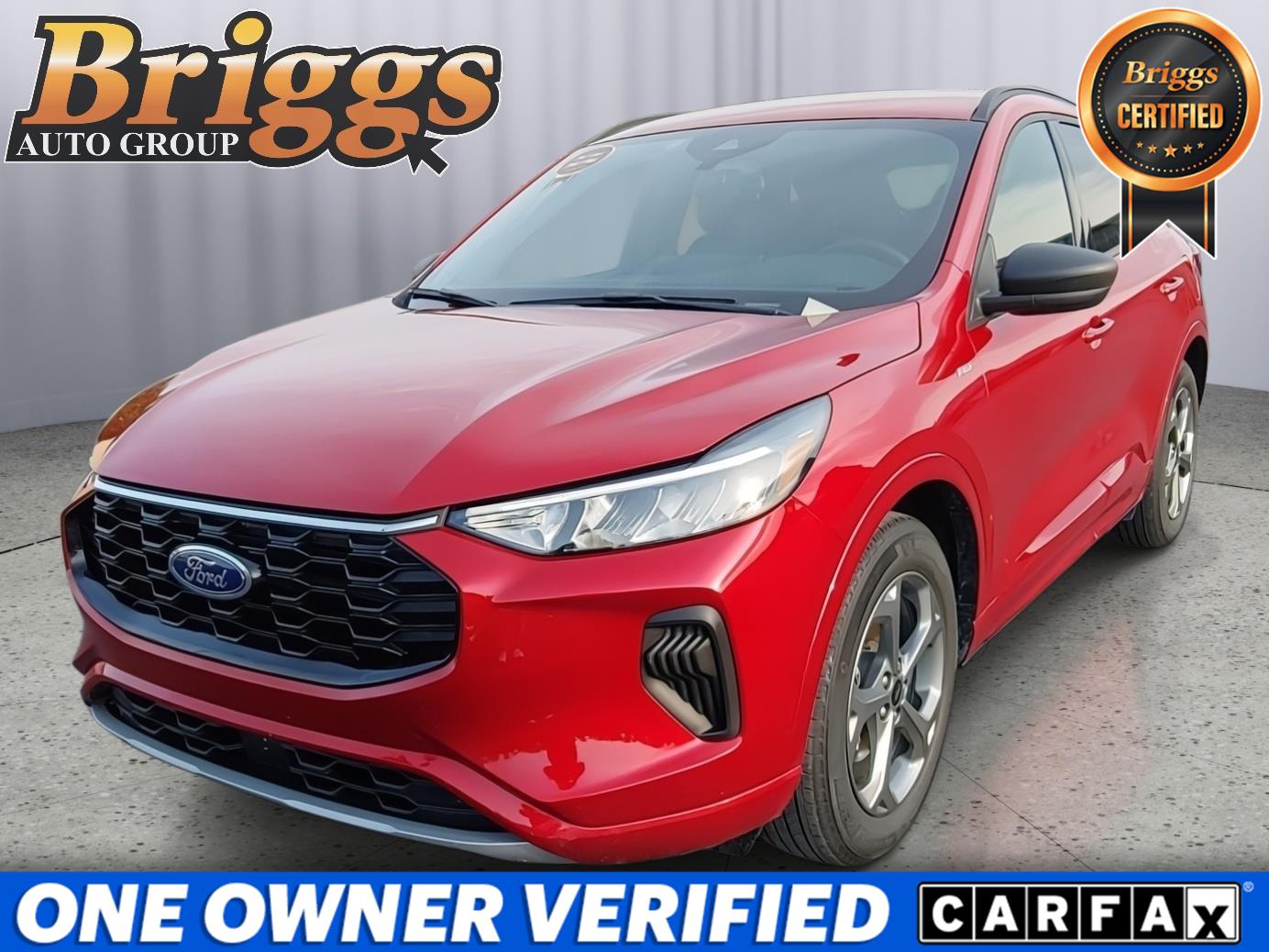 Rapid Red Metallic Tinted Clearcoat 2024 Ford Escape SUV / Crossover Front-Wheel Drive 8-Speed Automatic