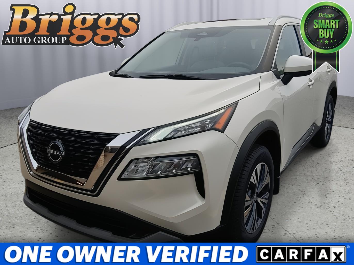 Pearl White Tricoat 2023 Nissan Rogue SUV / Crossover All-Wheel Drive Continuously Variable Transmission