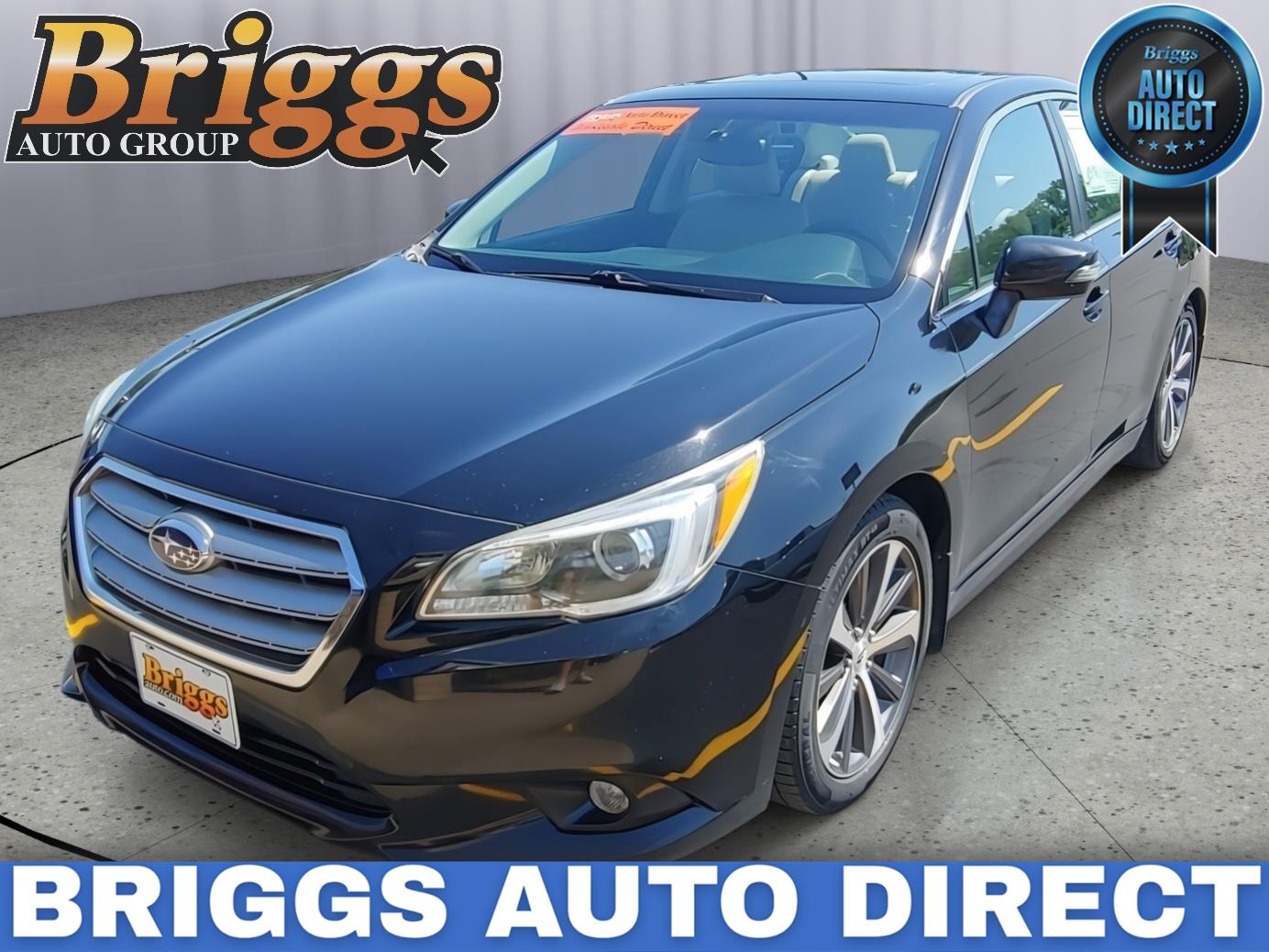 Crystal Black Silica 2015 Subaru Legacy Sedan All-Wheel Drive Continuously Variable Transmission
