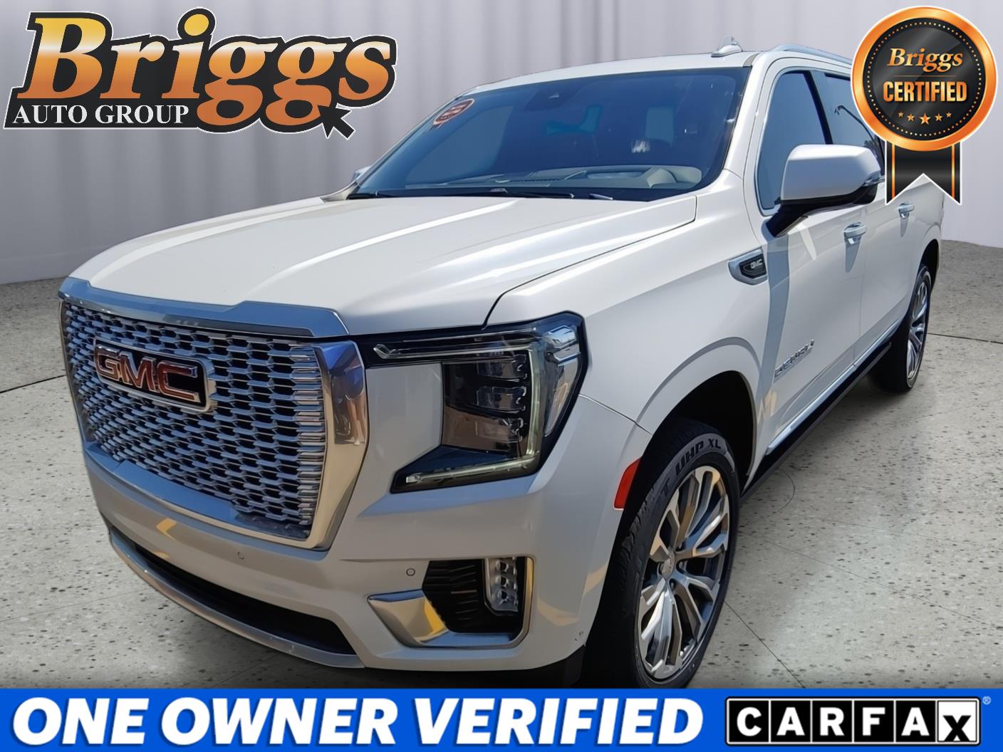 White Frost Tricoat 2024 GMC Yukon XL SUV / Crossover Four-Wheel Drive Automatic