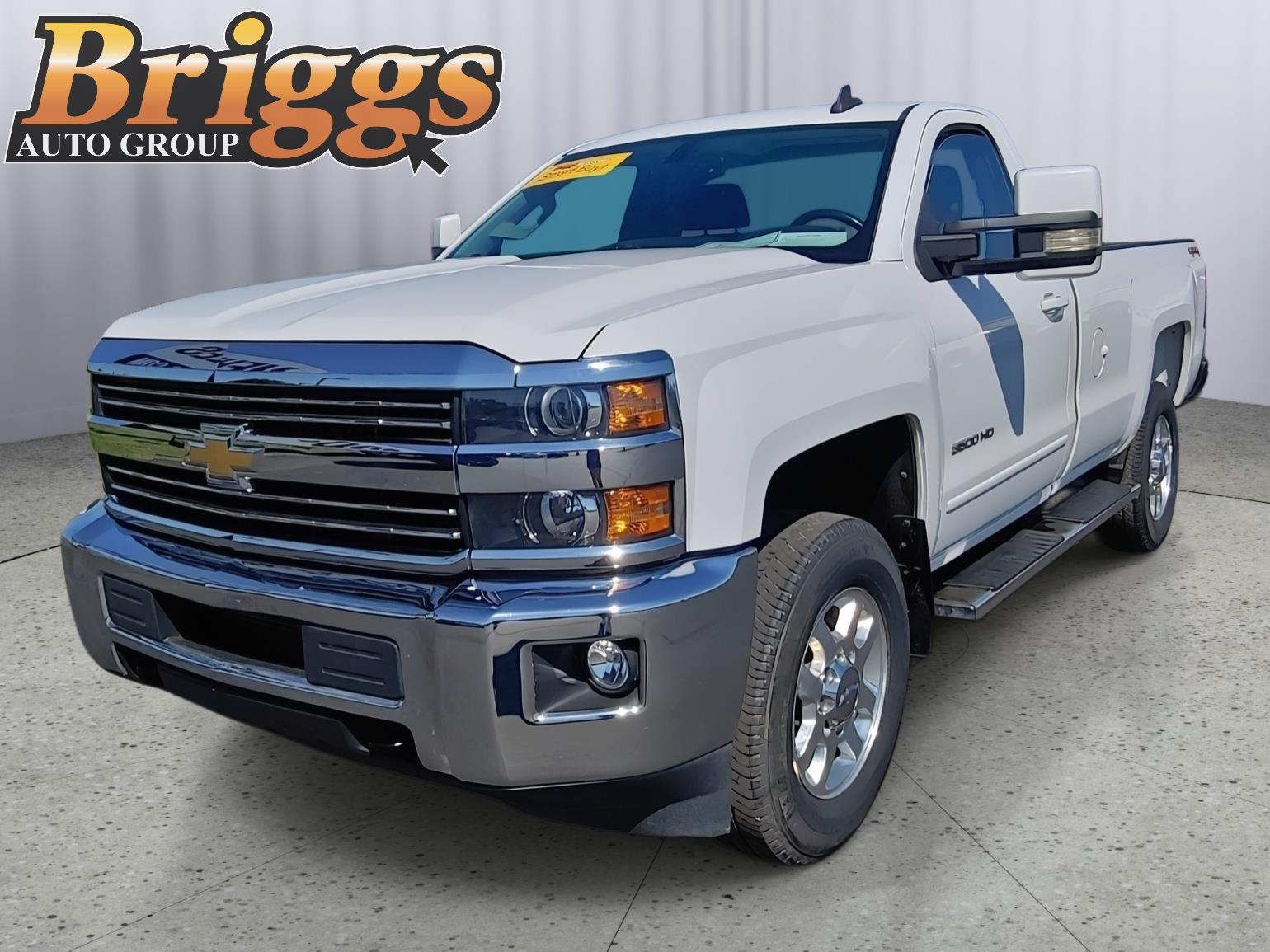 Summit White 2015 Chevrolet Silverado 3500HD Pickup Truck Four-Wheel Drive 6-Speed Automatic