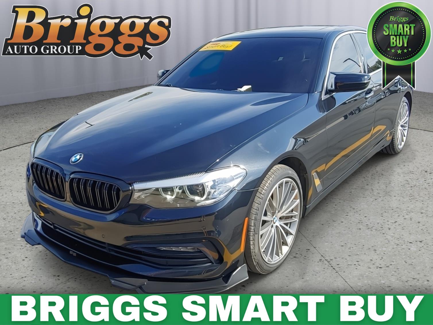 Black Sapphire Metallic 2018 BMW 5 Series Sedan Rear-Wheel Drive Automatic