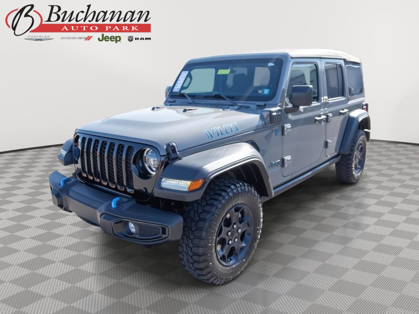 Sting-Gray Clearcoat 2023 Jeep Wrangler 4xe SUV / Crossover Four-Wheel Drive 8-Speed Automatic