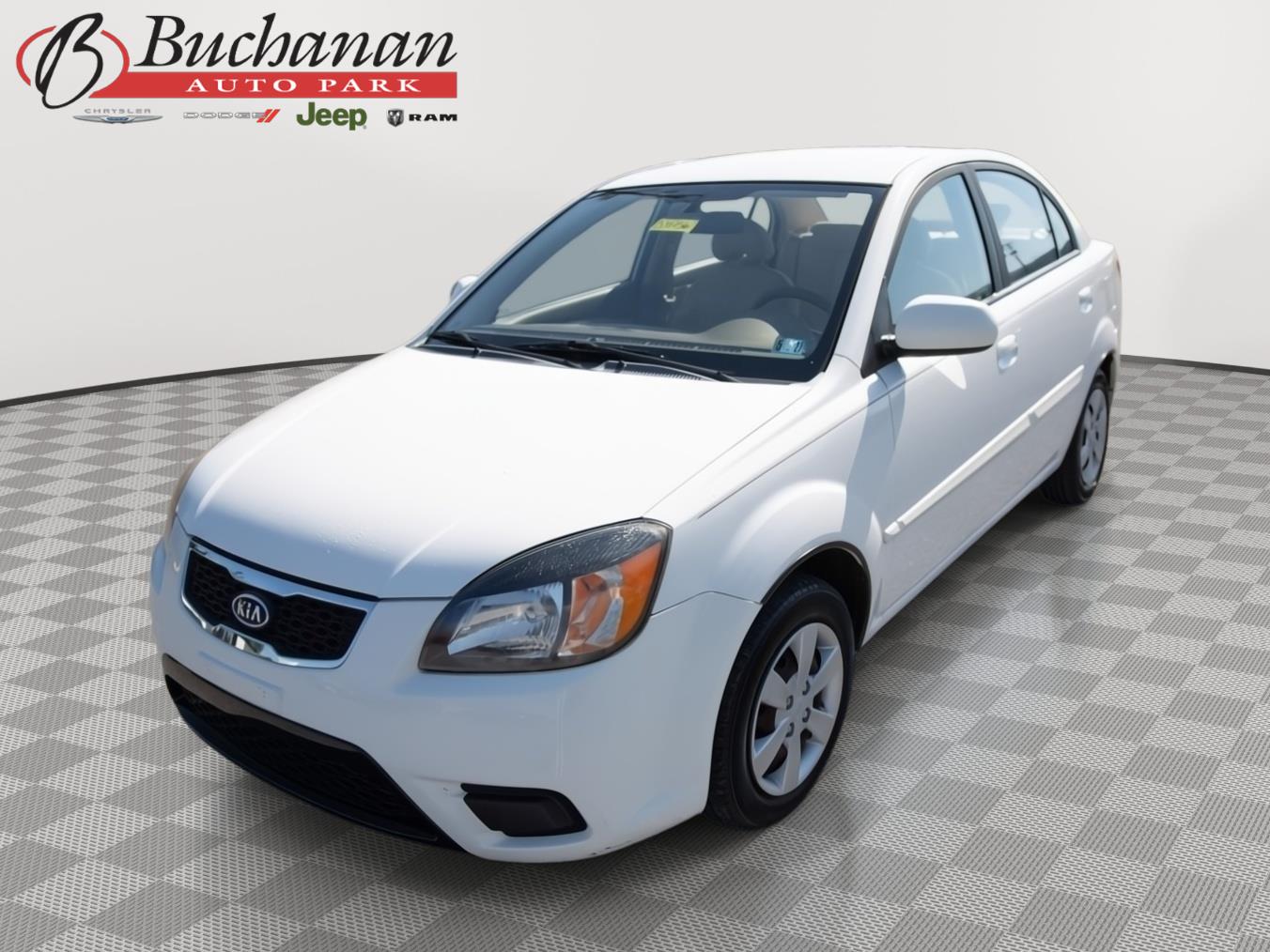 White 2011 Kia Rio LX Sedan Front-Wheel Drive Automatic