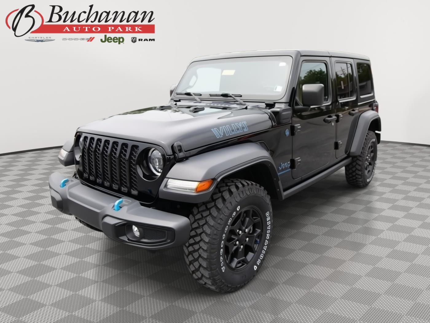 Black Clearcoat 2023 Jeep Wrangler 4xe SUV / Crossover Four-Wheel Drive 8-Speed Automatic