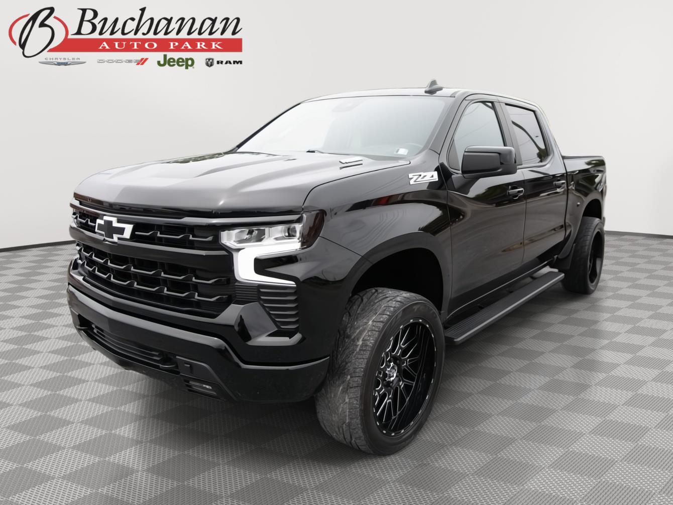 Black 2024 Chevrolet Silverado 1500 Pickup Truck Four-Wheel Drive Automatic