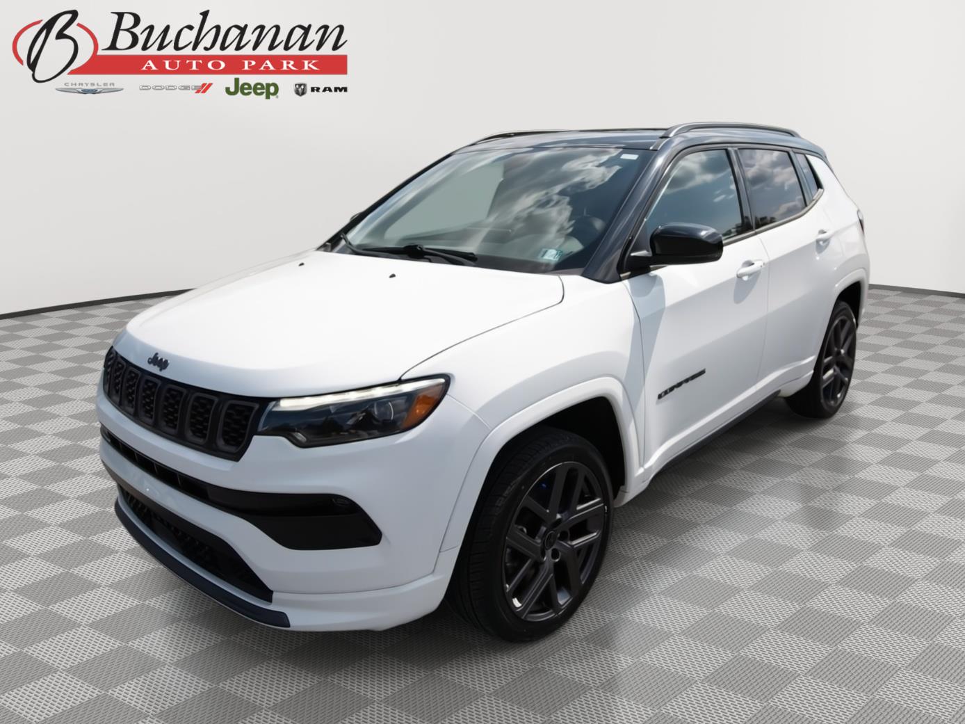 Bright White Clearcoat 2025 Jeep Compass SUV / Crossover Four-Wheel Drive 8-Speed Automatic