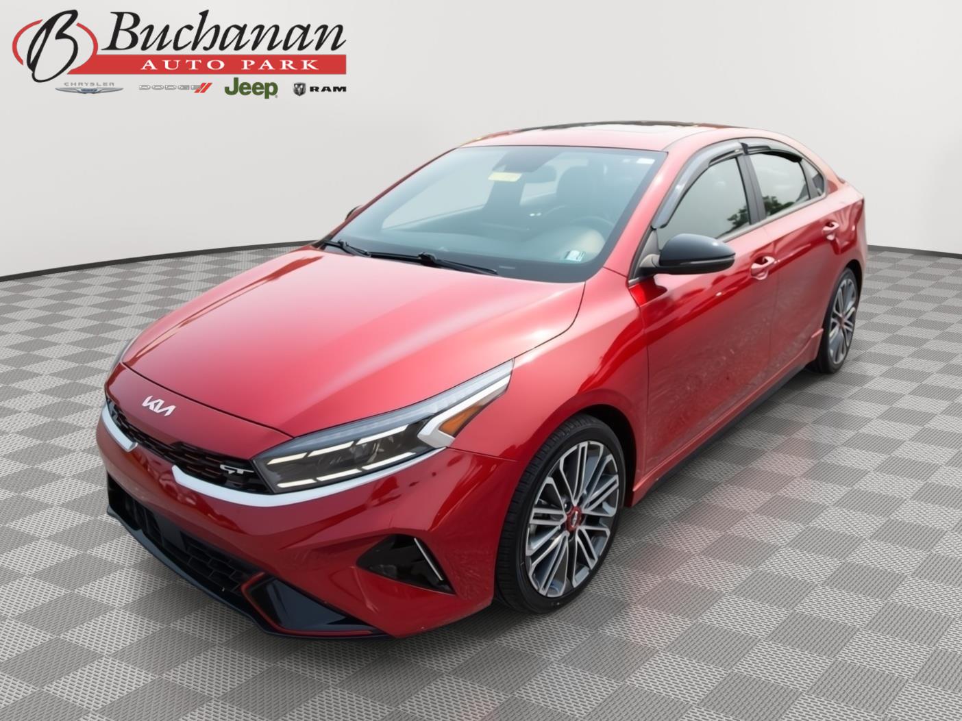 Currant Red 2024 Kia Forte Sedan Front-Wheel Drive Automatic