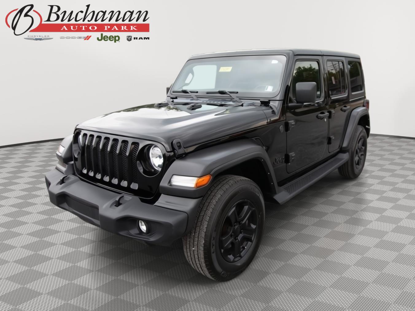 Black Clearcoat 2023 Jeep Wrangler SUV / Crossover Four-Wheel Drive 8-Speed Automatic
