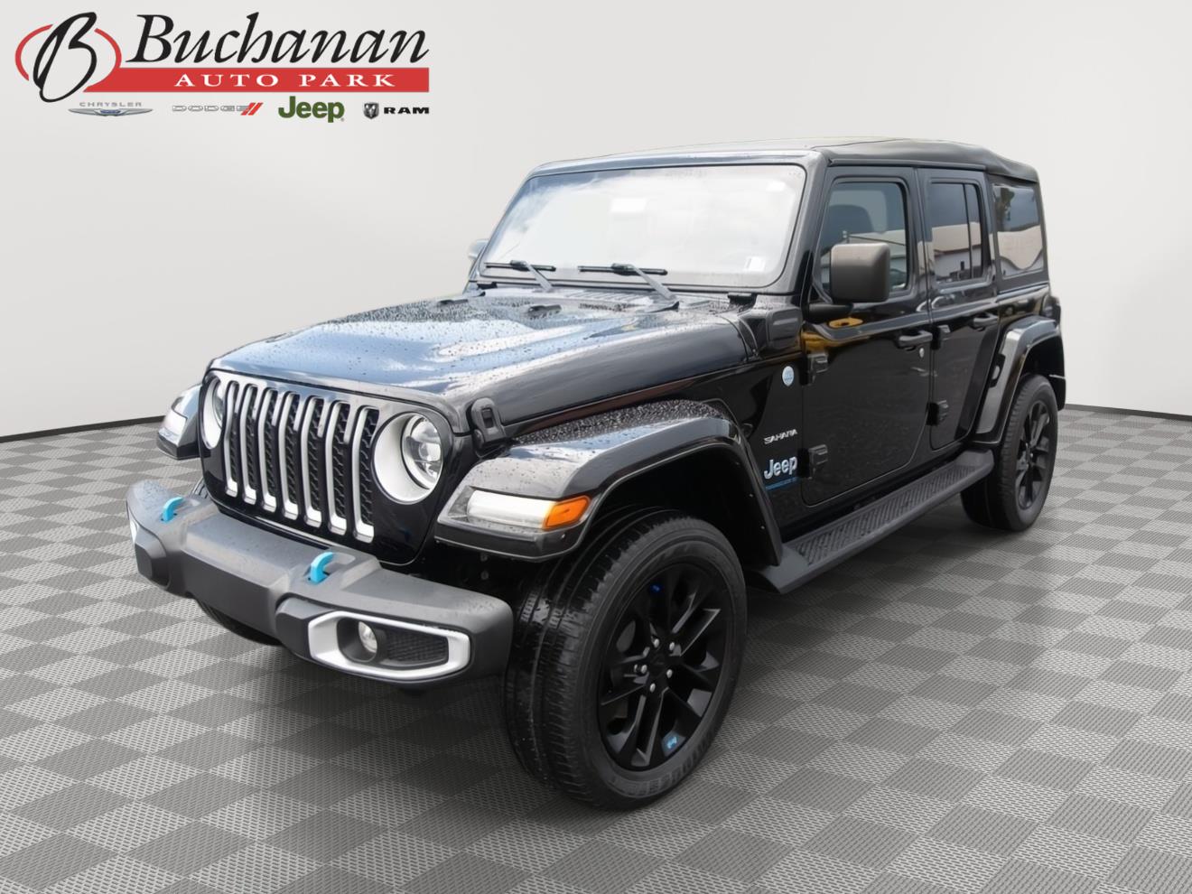 Black Clearcoat 2023 Jeep Wrangler 4xe SUV / Crossover Four-Wheel Drive 8-Speed Automatic