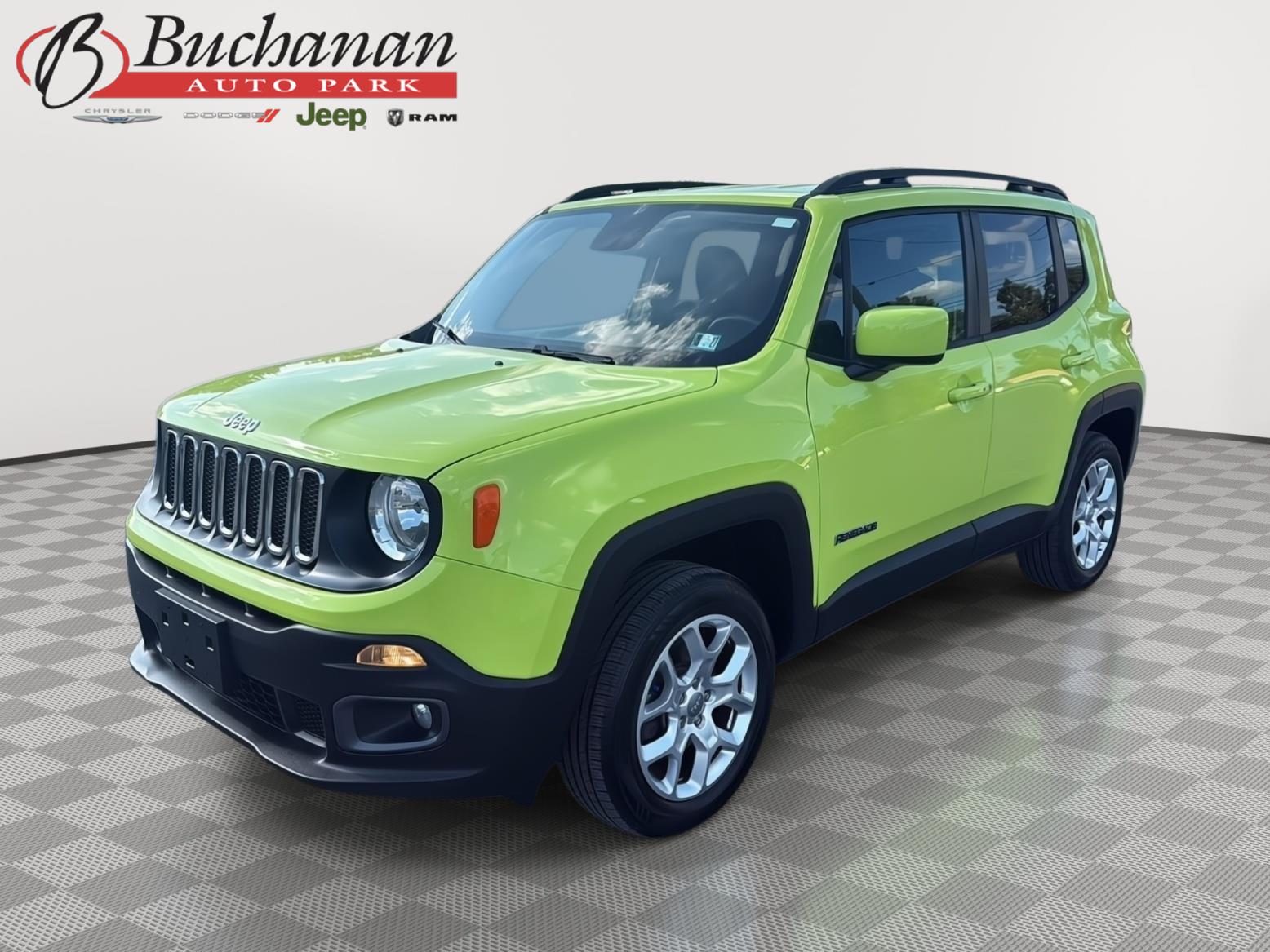 Hypergreen Clearcoat 2017 Jeep Renegade SUV / Crossover Four-Wheel Drive 9-Speed Automatic