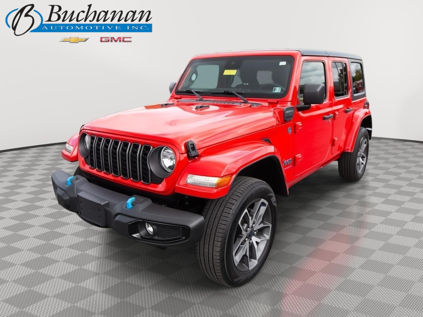 Firecracker Red Clearcoat 2024 Jeep Wrangler 4xe SUV / Crossover Four-Wheel Drive 8-Speed Automatic