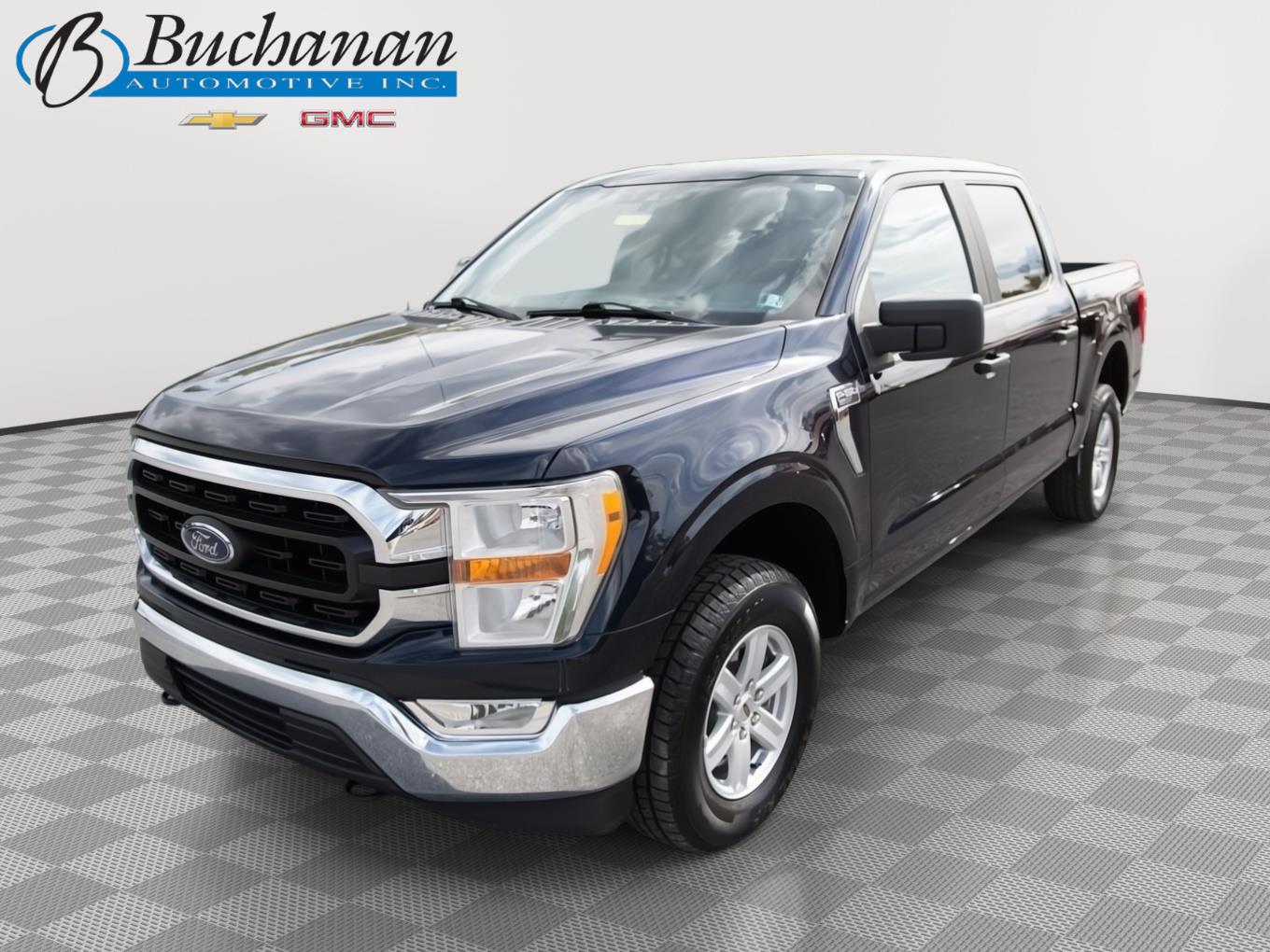Antimatter Blue Metallic 2021 Ford F-150 Pickup Truck Four-Wheel Drive Automatic