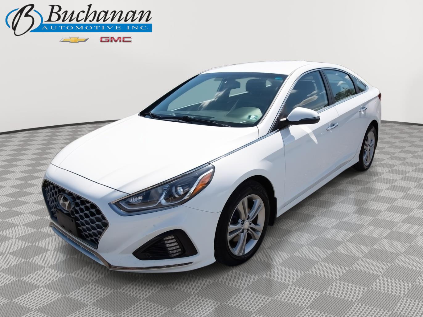 Quartz White Pearl 2019 Hyundai Sonata Sedan Front-Wheel Drive Automatic