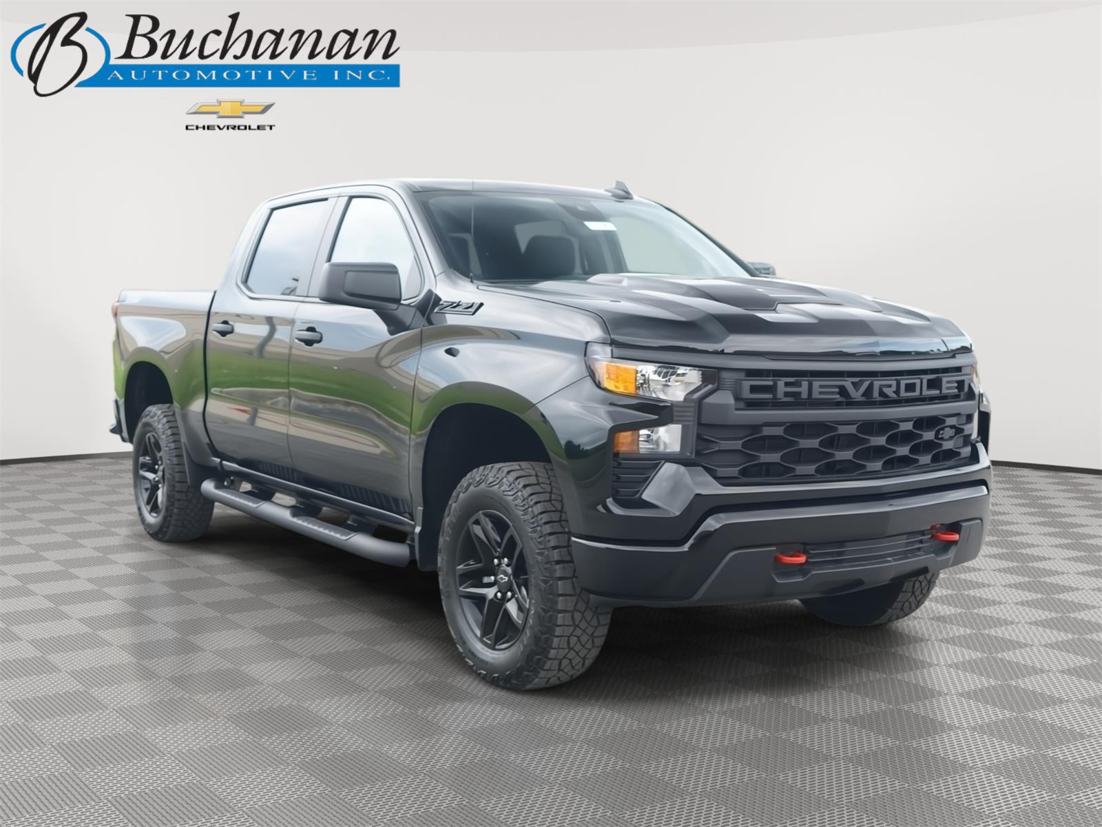 Black 2026 Chevrolet Silverado 1500 Pickup Truck Four-Wheel Drive Automatic