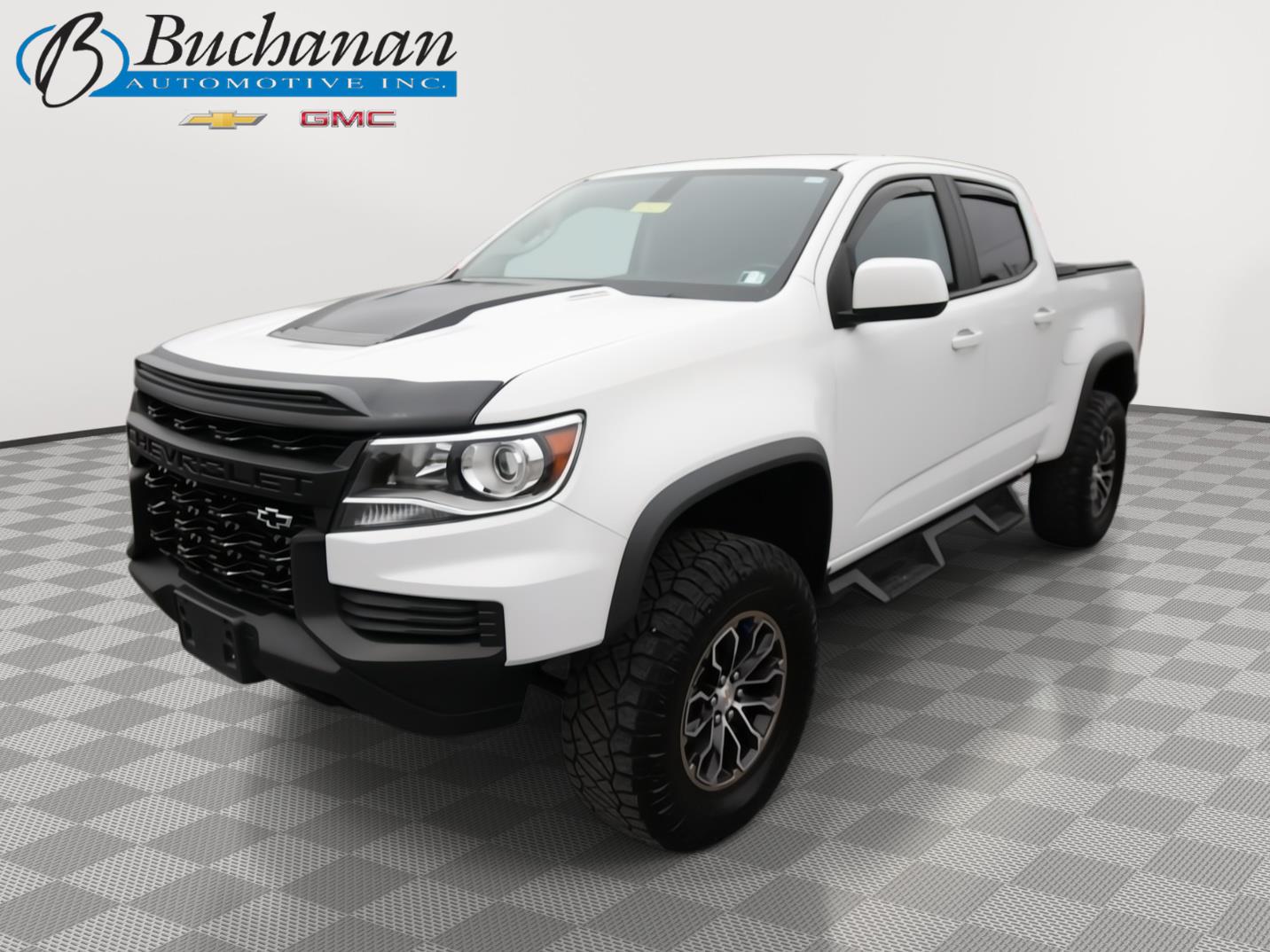 Summit White 2021 Chevrolet Colorado Pickup Truck Four-Wheel Drive 6-Speed Automatic