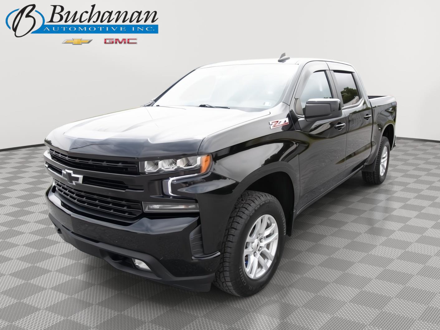 Black 2021 Chevrolet Silverado 1500 Pickup Truck Four-Wheel Drive 8-Speed Automatic