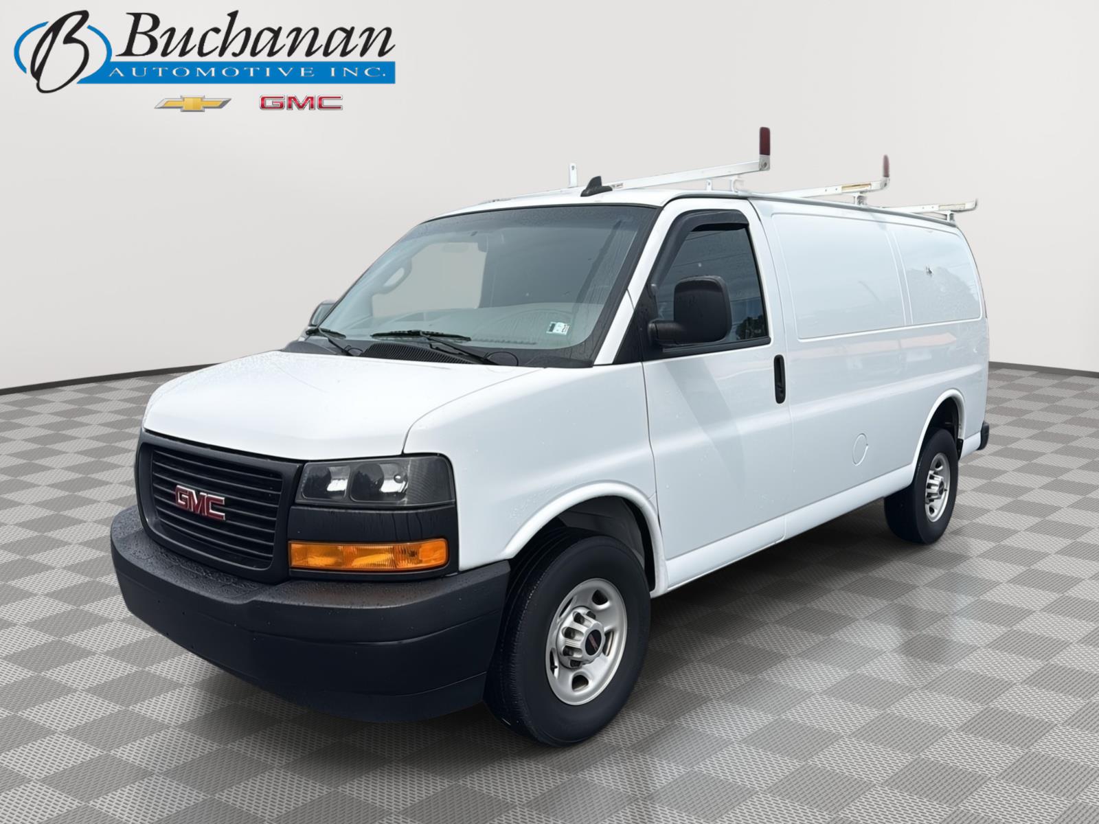 Summit White 2023 GMC Savana Cargo Van Rear-Wheel Drive 8-Speed Automatic