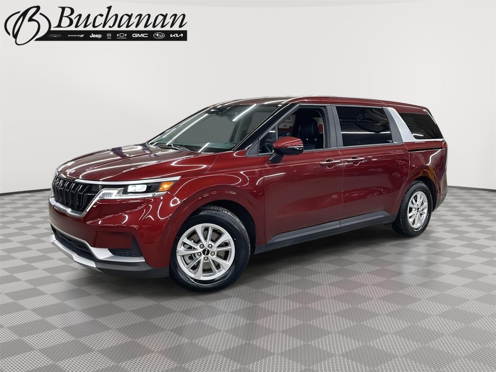 Flare Red 2024 Kia Carnival LX FWD Minivan Front-Wheel Drive Automatic