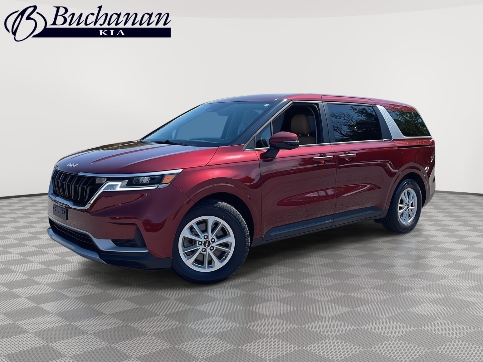 Flare Red 2024 Kia Carnival LX FWD Minivan Front-Wheel Drive Automatic