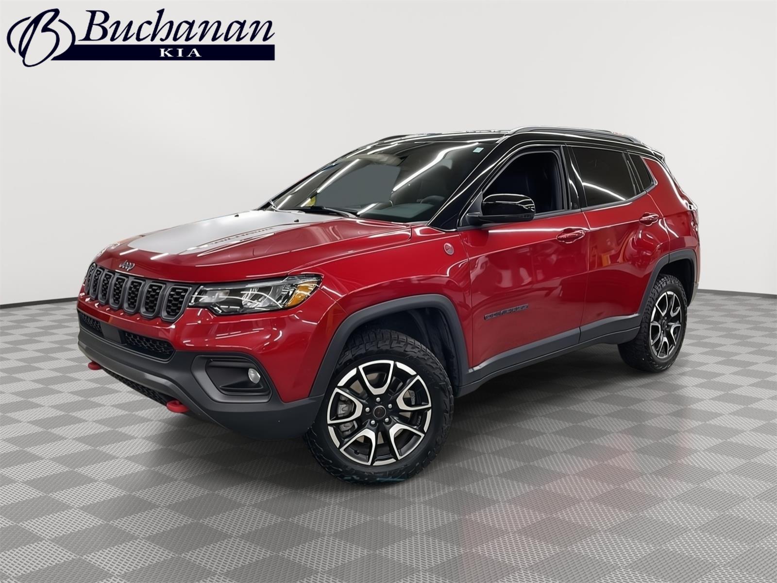 Red Hot Pearlcoat 2025 Jeep Compass SUV / Crossover Four-Wheel Drive 8-Speed Automatic