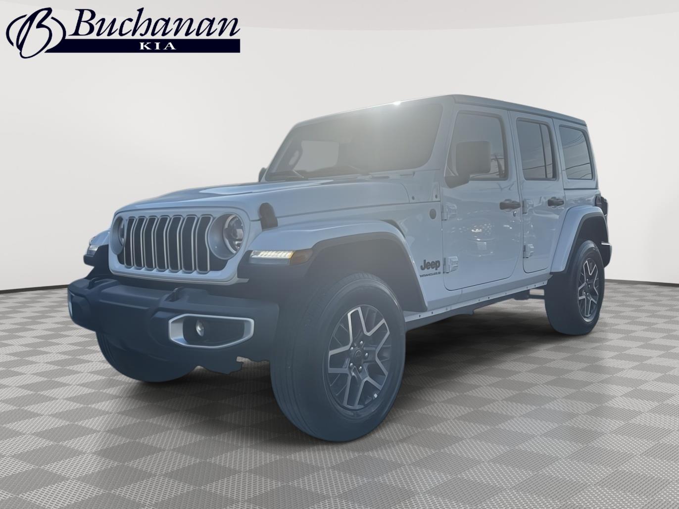 Bright White Clearcoat 2025 Jeep Wrangler Sahara 4-Door 4WD SUV / Crossover Four-Wheel Drive 8-Speed Automatic