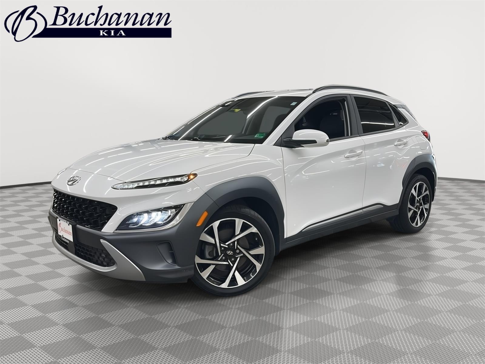 Lunar White 2022 Hyundai Kona Limited AWD SUV / Crossover All-Wheel Drive Automatic