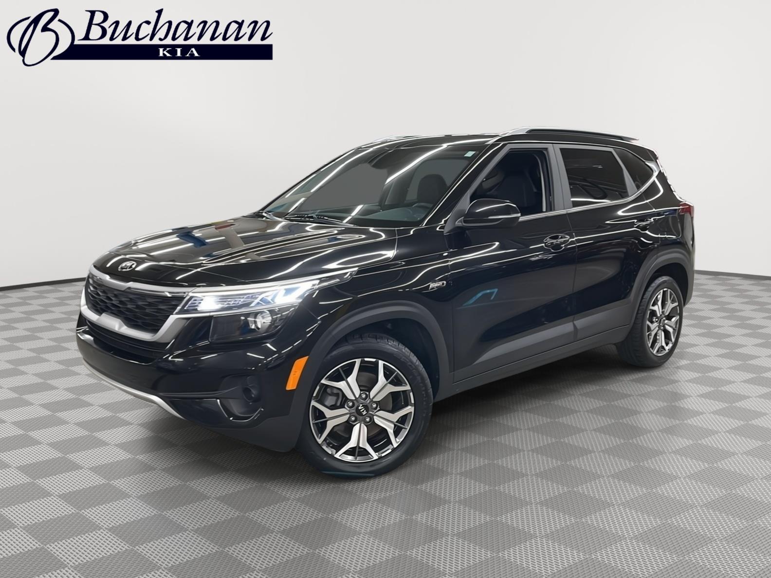 Cherry Black 2021 Kia Seltos SUV / Crossover All-Wheel Drive Continuously Variable Transmission