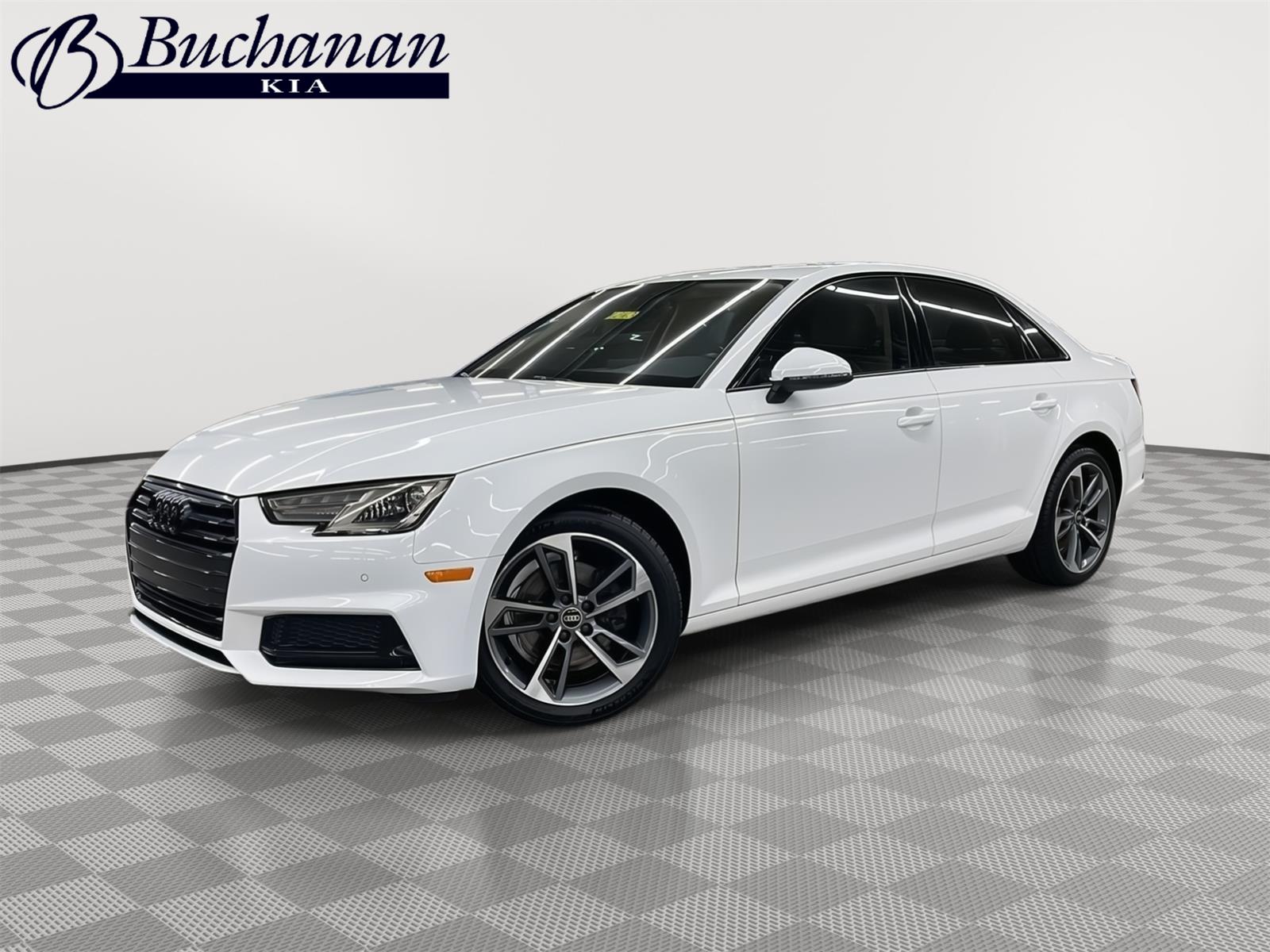 Ibis White 2019 Audi A4 Sedan Front-Wheel Drive Automatic