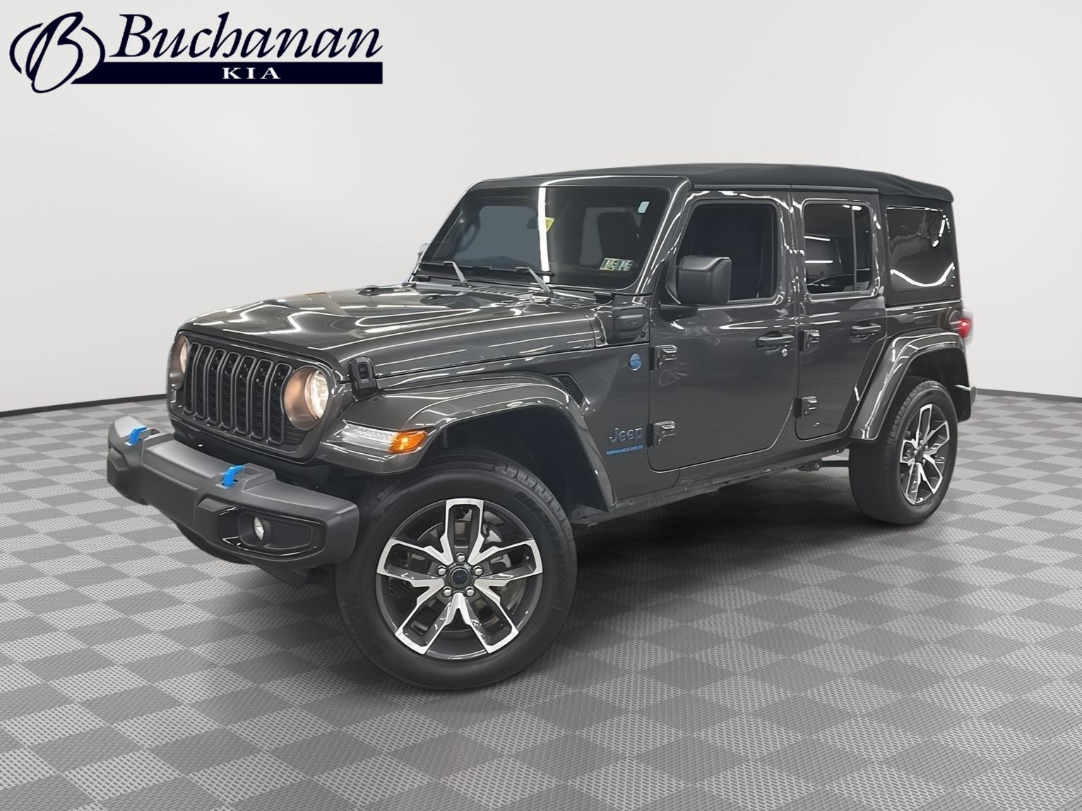 Gray (Granite Crystal Metallic Clearcoat) 2024 Jeep Wrangler 4xe SUV / Crossover Four-Wheel Drive 8-Speed Automatic