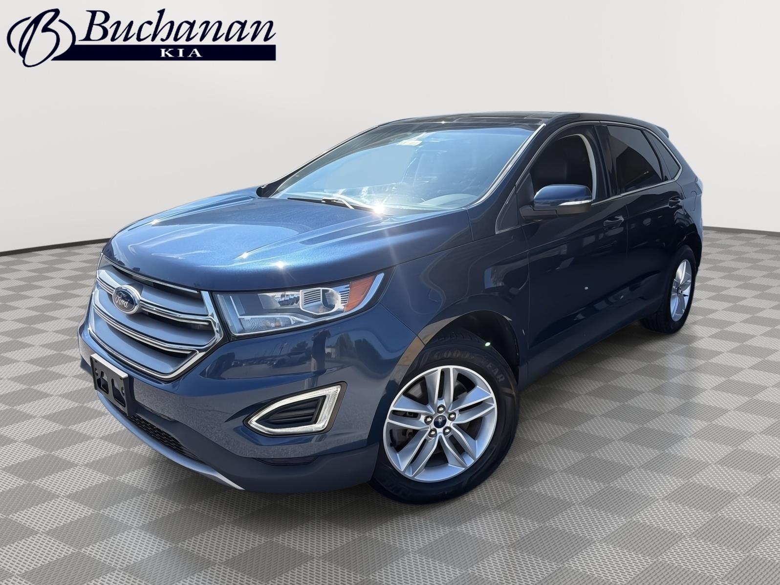 Blue Jeans Metallic 2017 Ford Edge SUV / Crossover All-Wheel Drive 6-Speed Automatic