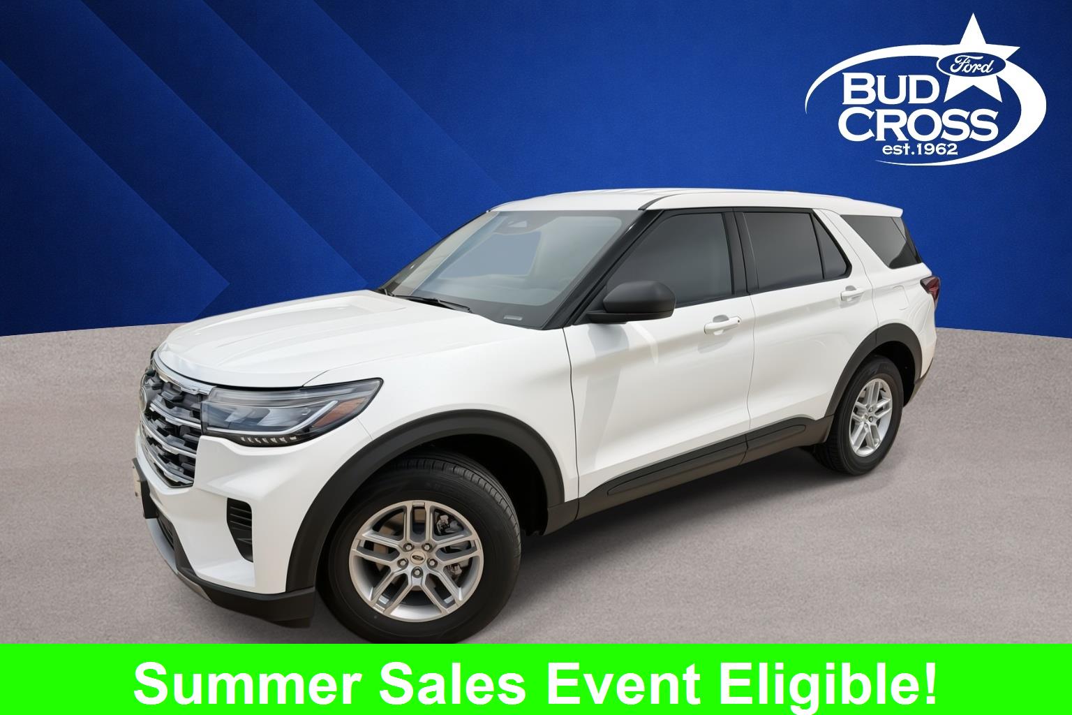 Star White Metallic Tri-Coat 2026 Ford Explorer SUV / Crossover All-Wheel Drive Automatic
