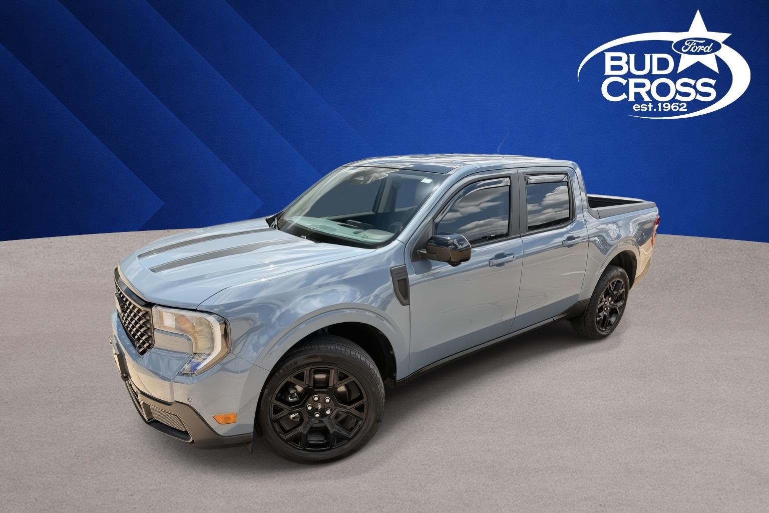 Blue (Azure Gray Metallic Tri-Coat) 2025 Ford Maverick Pickup Truck All-Wheel Drive 8-Speed Automatic