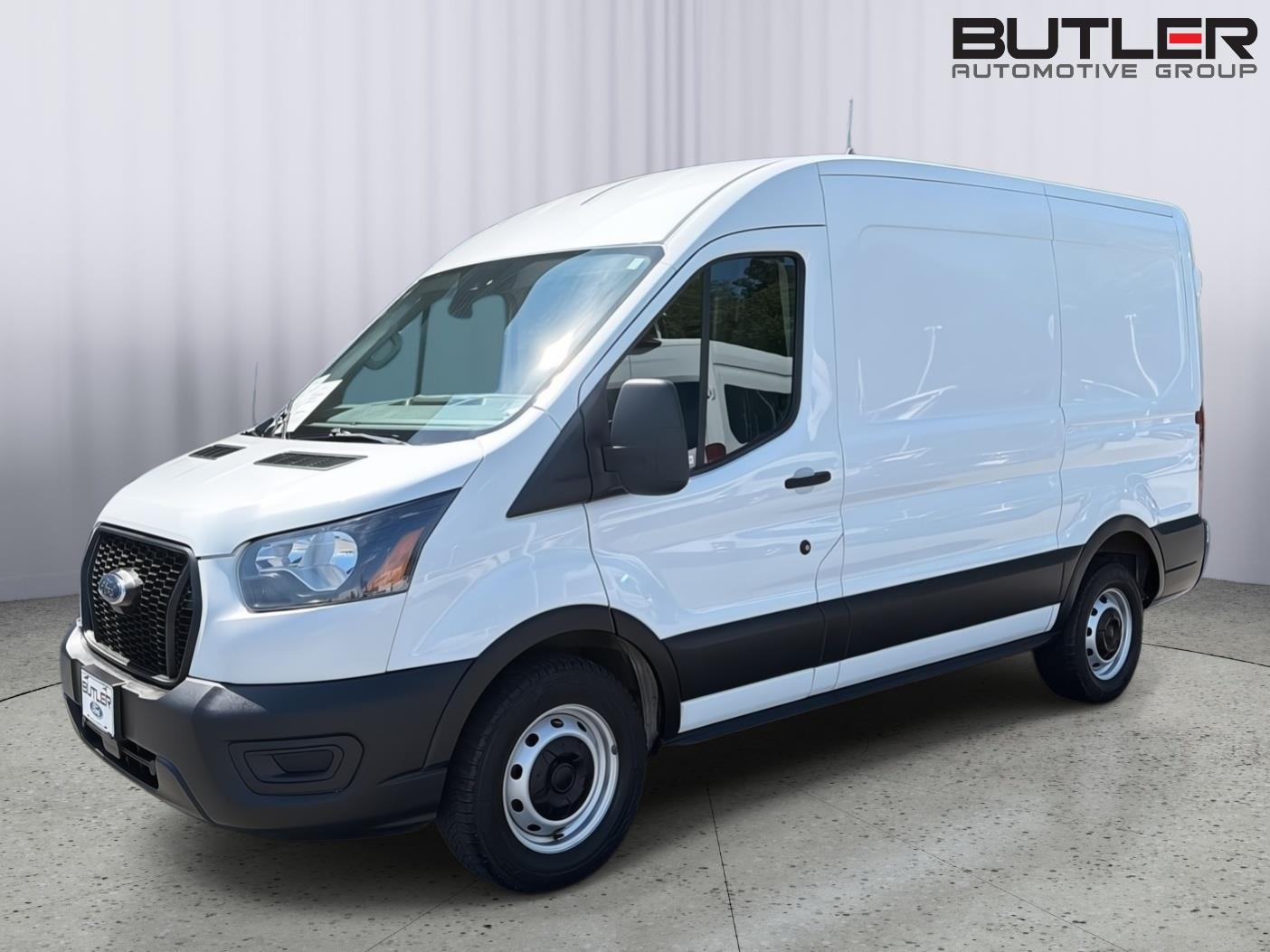 Oxford White 2023 Ford Transit Cargo 150 Medium Roof LB RWD Van Rear-Wheel Drive Automatic