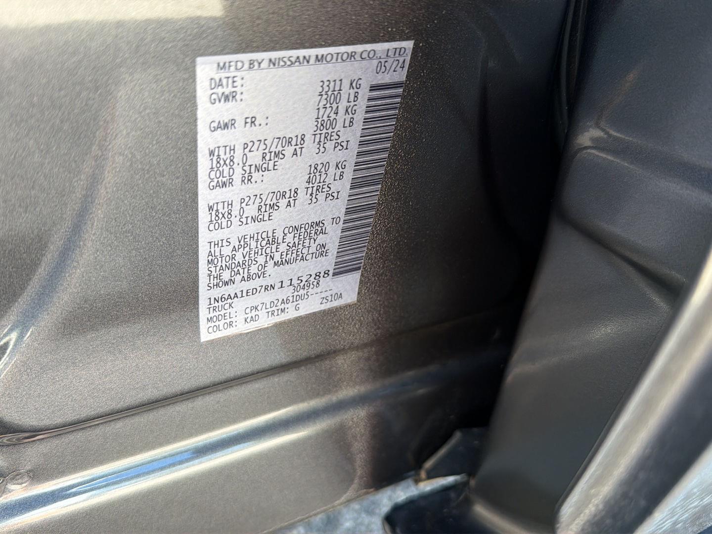 Used 2024 Nissan Titan Truck