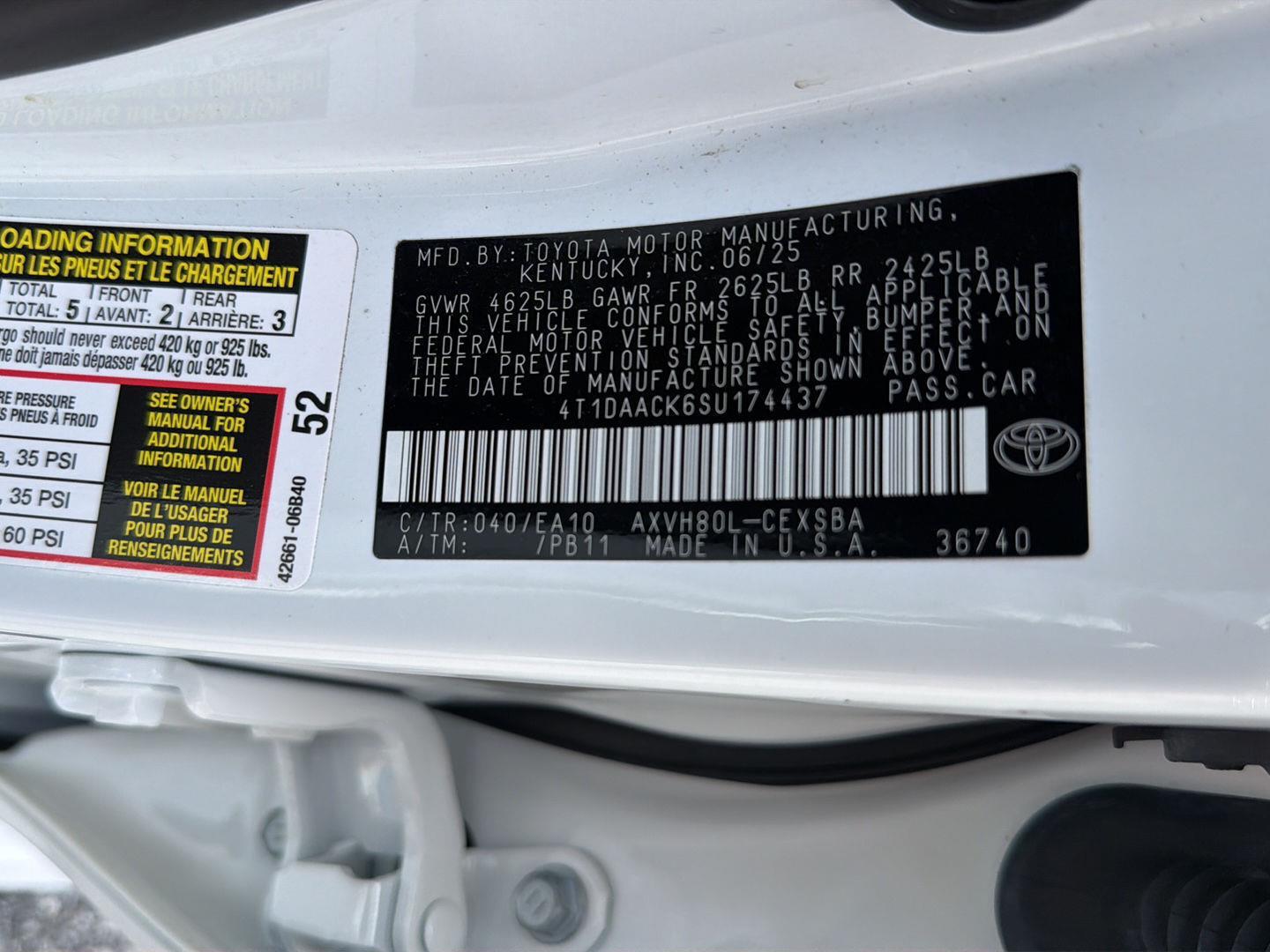 Used 2025 Toyota Camry Sedan