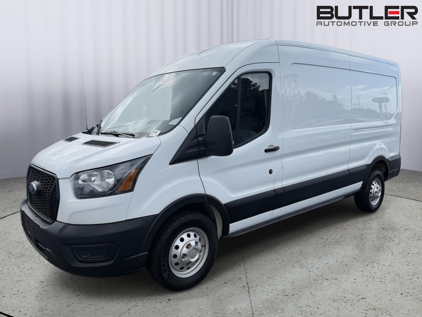 Oxford White 2023 Ford Transit Cargo Van All-Wheel Drive Automatic