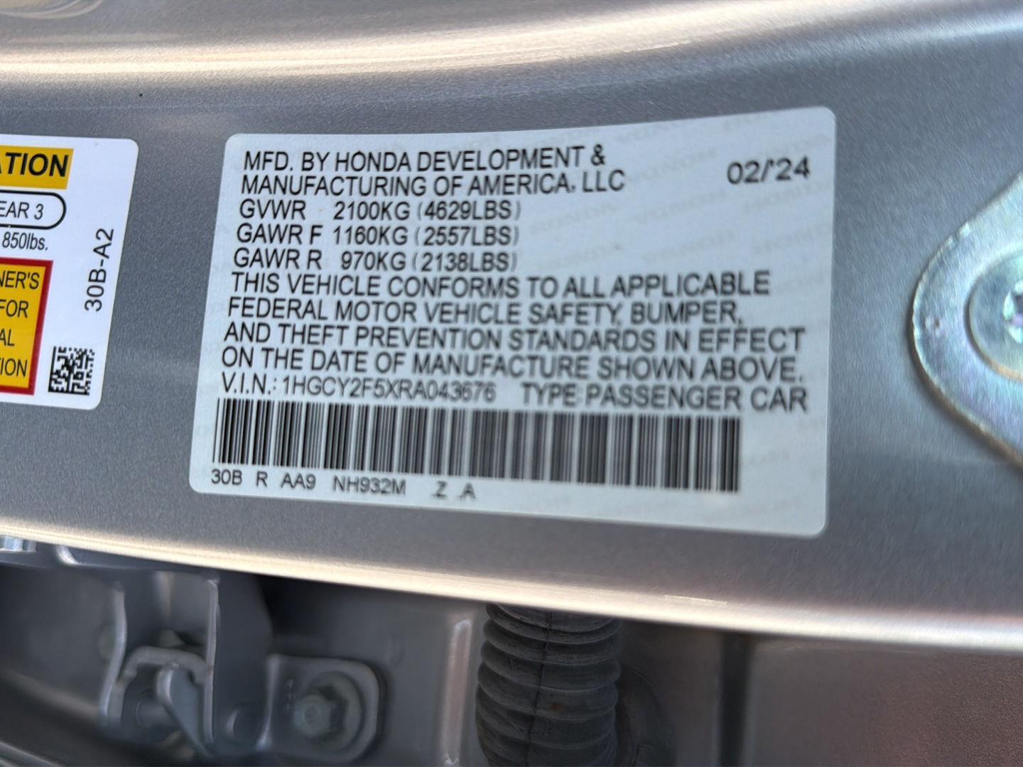 Used 2024 Honda Accord Hybrid Sedan