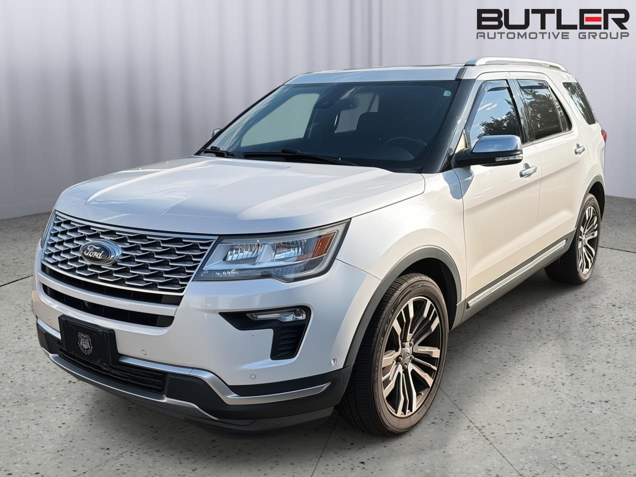 White Platinum Metallic Tri-Coat 2018 Ford Explorer SUV / Crossover All-Wheel Drive 6-Speed Automatic