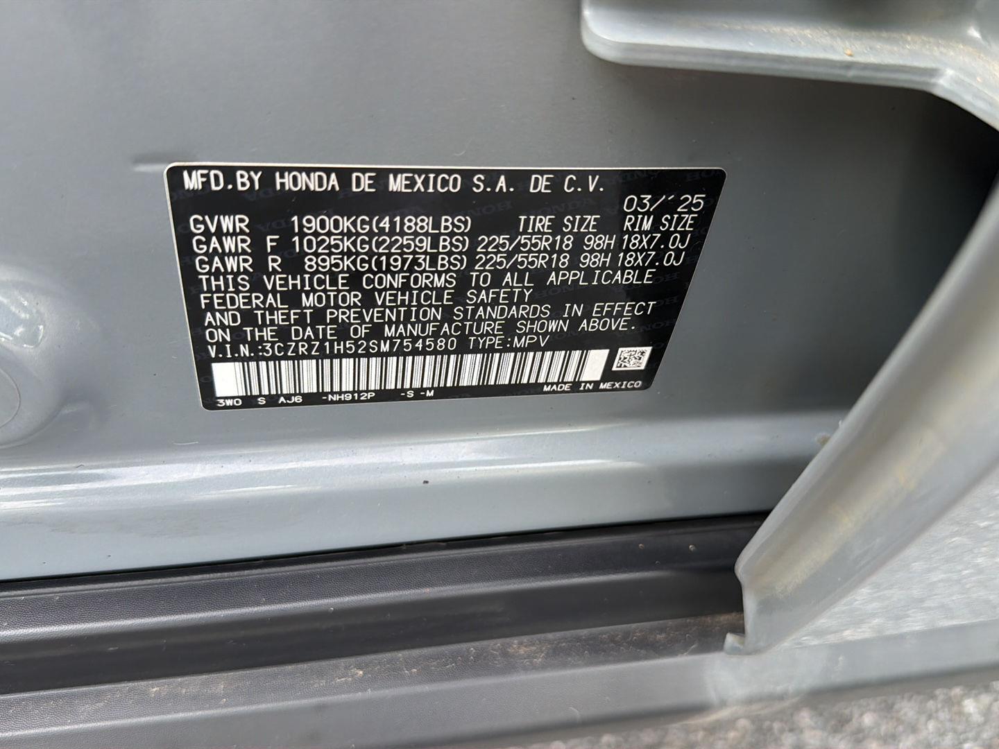 Used 2025 Honda HR-V SUV