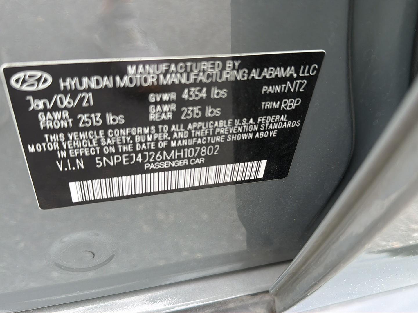 Used 2021 Hyundai Sonata Sedan