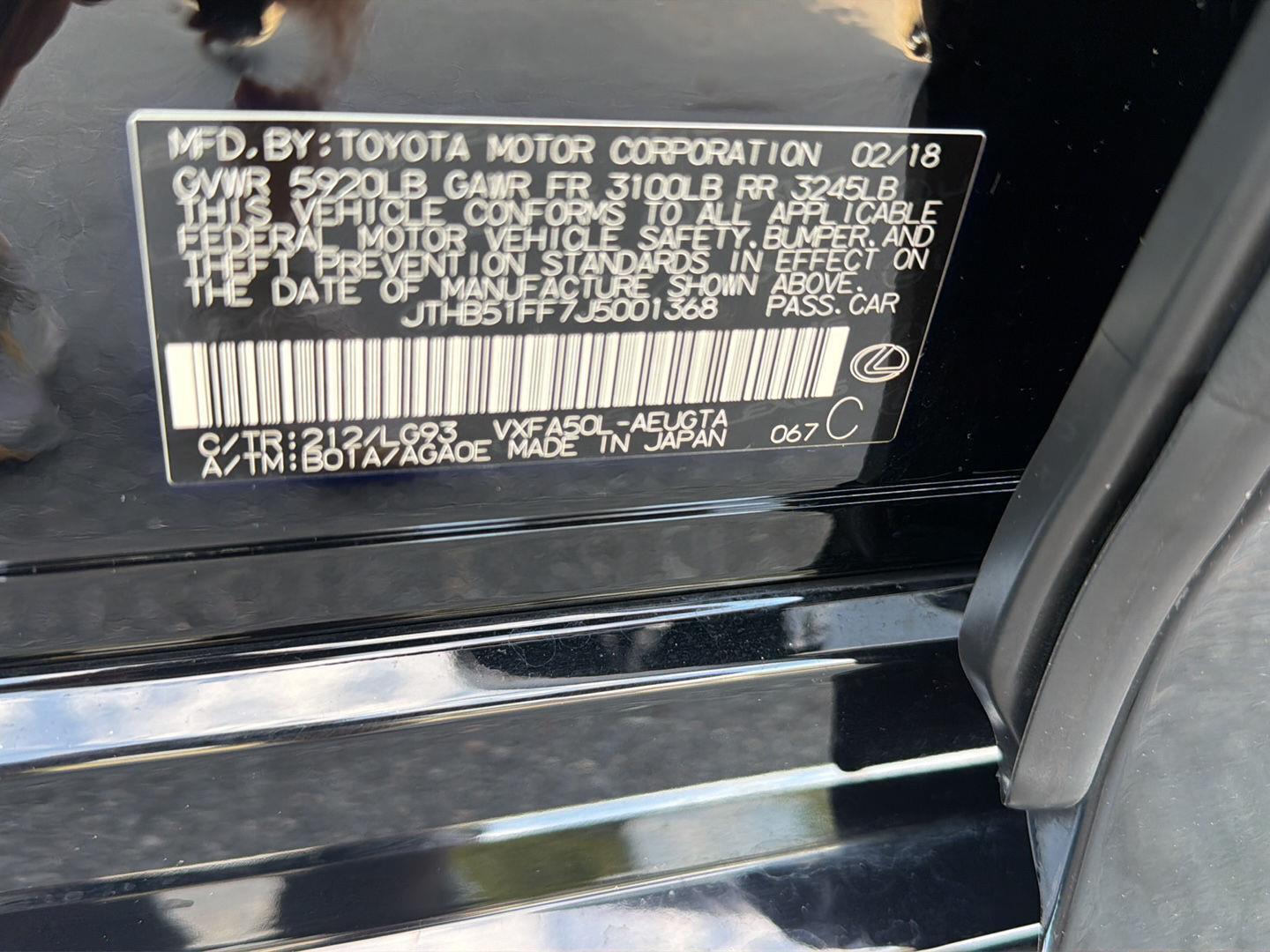 Used 2018 Lexus LS Sedan