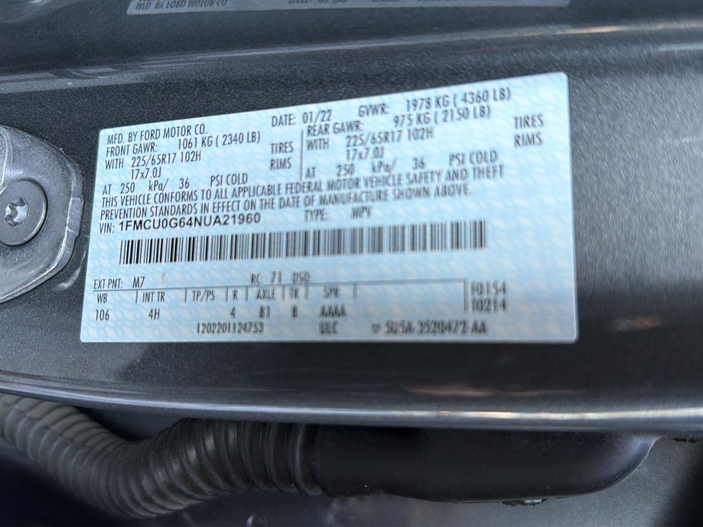 Used 2022 Ford Escape SUV
