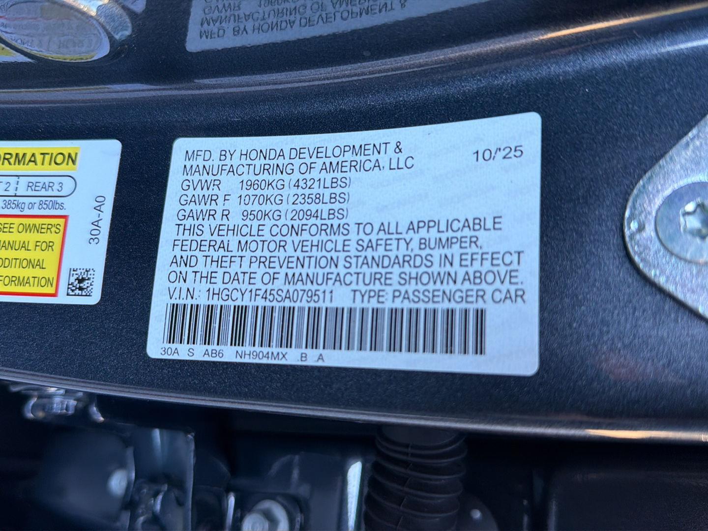 Used 2025 Honda Accord Sedan Sedan
