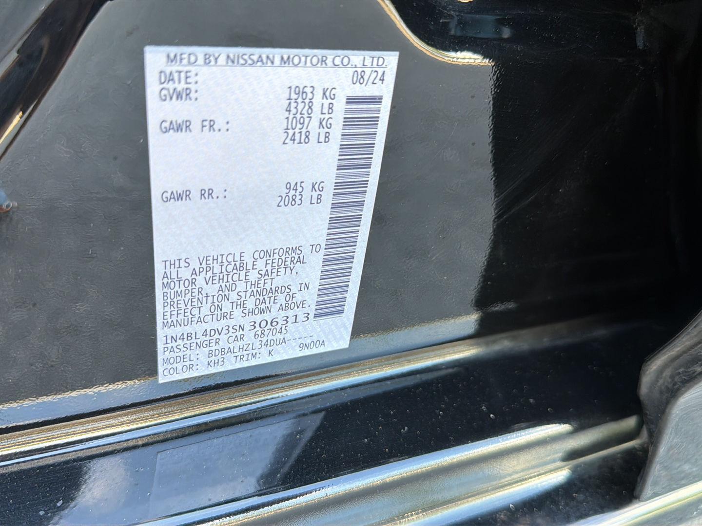 Used 2025 Nissan Altima Sedan
