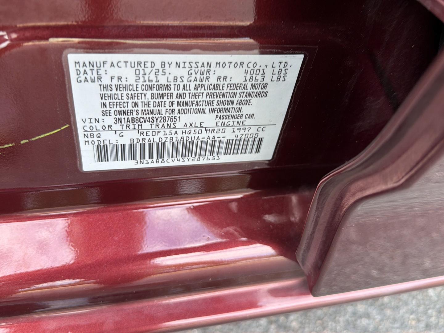 Used 2025 Nissan Sentra Sedan