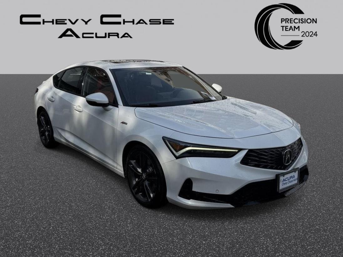 Platinum White Pearl 2023 Acura Integra FWD with Technology and A-SPEC Package Sedan Front-Wheel Drive 7-Speed CVT