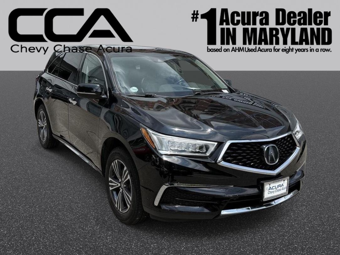Crystal Black Pearl 2018 Acura MDX SUV / Crossover Front-Wheel Drive Automatic