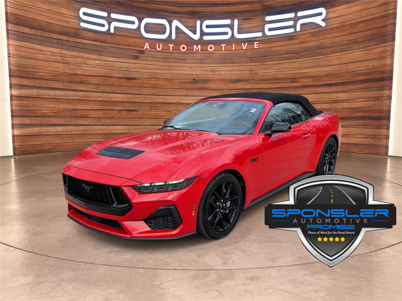 Race Red 2025 Ford Mustang Convertible Rear-Wheel Drive 6-Speed Manual