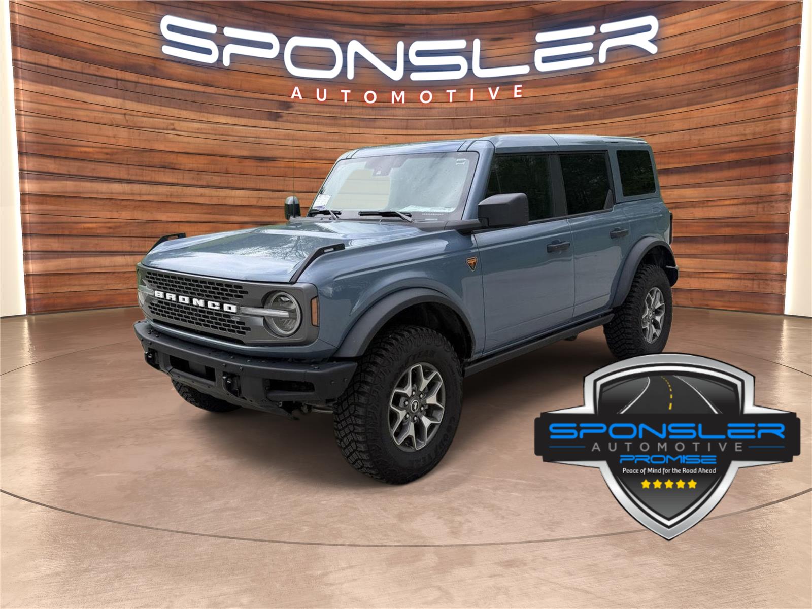 Blue (Azure Gray Metallic Tri-Coat) 2025 Ford Bronco SUV / Crossover Four-Wheel Drive Automatic
